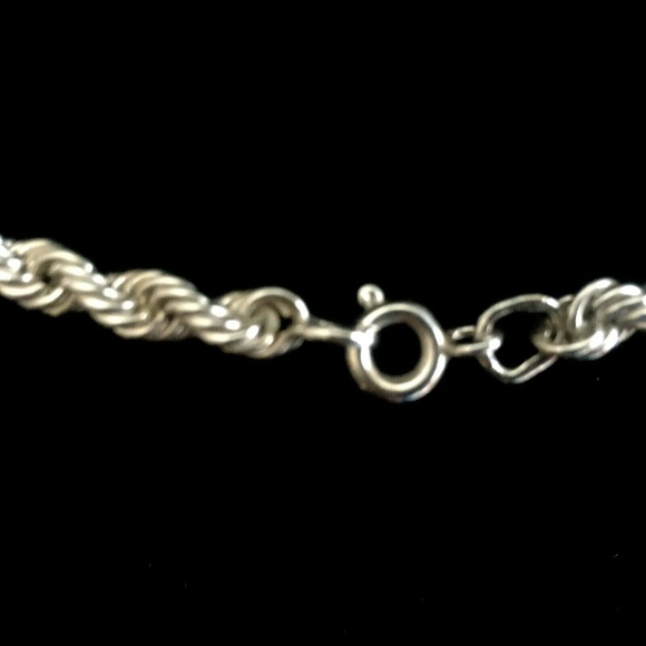 Sterling silver 875 rope chain 20'' - Picture 5 of 8